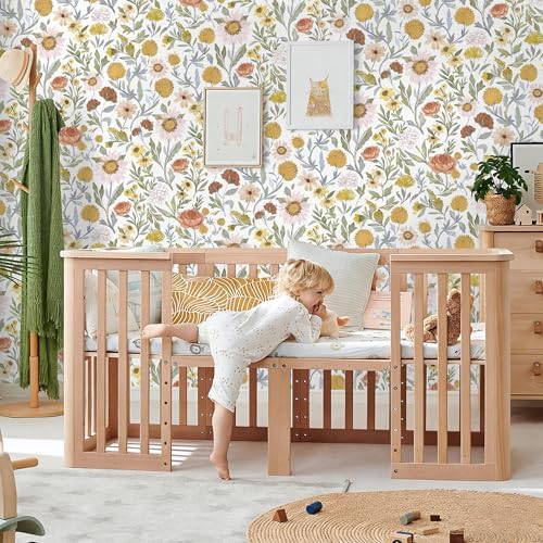Dimoon 78.7"x17.3" Floral Peel and Stick Wallpaper Contact Paper White and - Image 5