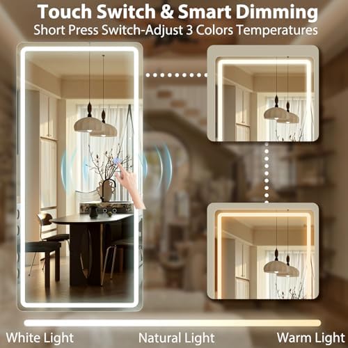 LED Full Length Mirror 71x32 inch Oversized Body Mirrors - Image 4