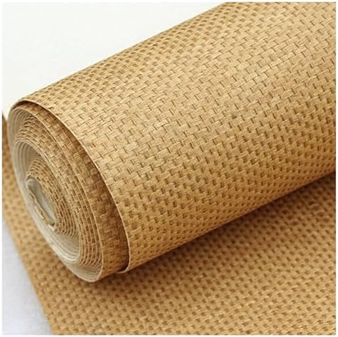 Grasscloth Wallpaper Textured Woven Wallcovering, Natural Plant Fiber Contact by ODAROS