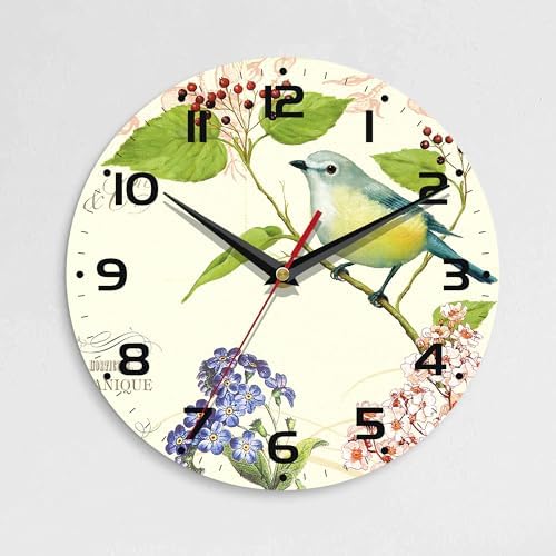 Wall Clock, 10 Inch Silent Non-Ticking Home Kitchen Decor, Battery Operated by Unknown