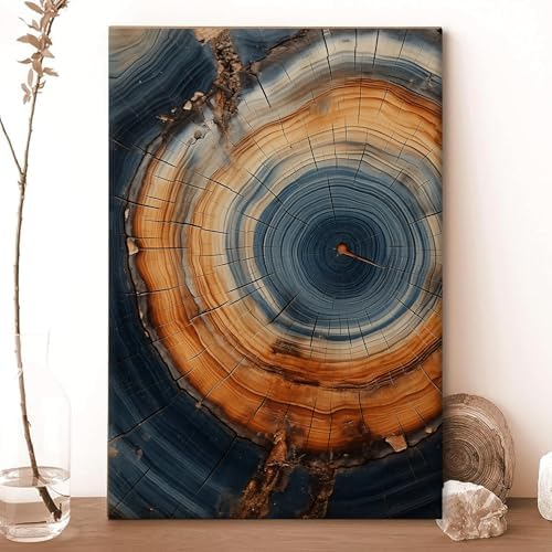 Tree Ring Wall Art Framed, Modern Nature Decor - Image 2
