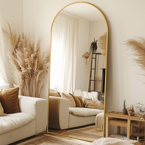 71"x28" Arched Full Length Mirror, Standing Floor Mirror - Image 2