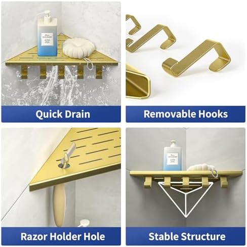 10‘’ Corner Shower Shelf - Image 3