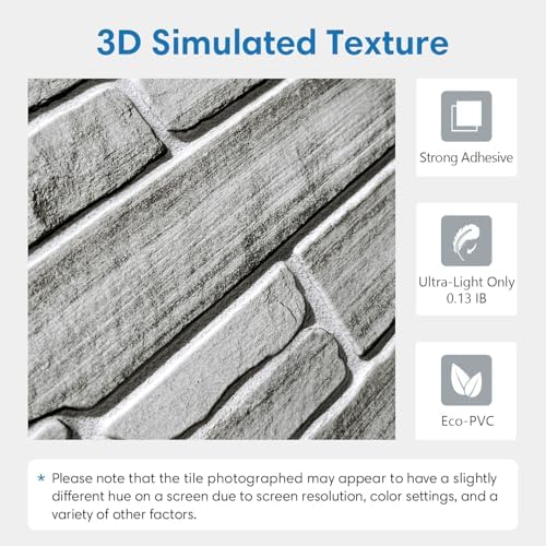 COMSTICKC 3D Faux Stone Wall Panels Peel and Stick - Image 3