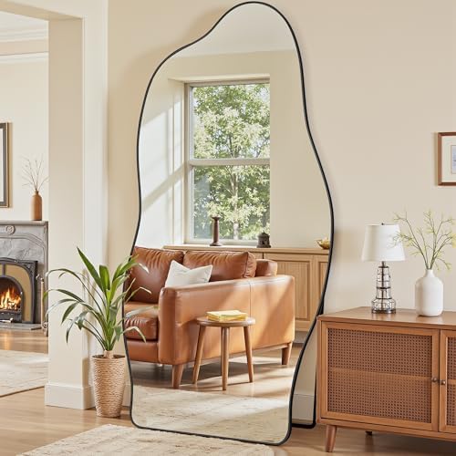 Antok Irregular Full Length Mirror, Standing Hanging Leaning Irregular Mirrors by AntokMirror
