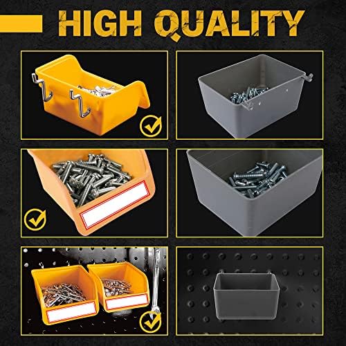 ELEAD 260 Piece Pegboard Hooks 1/8 and 1/4 inch Peg Board Organizer Accessories - Image 5