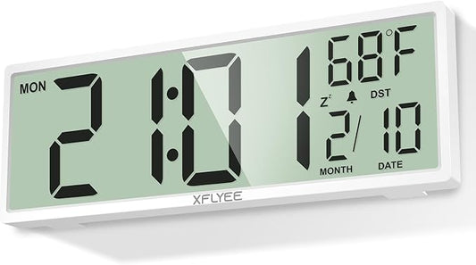 14.5'' Large Digital Wall Clock Battery Operated by Xflyee