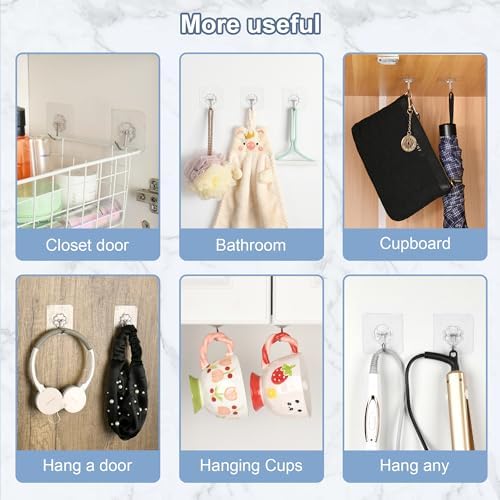 Ninth Five 30 Pack Adhesive Wall Hooks - Image 7