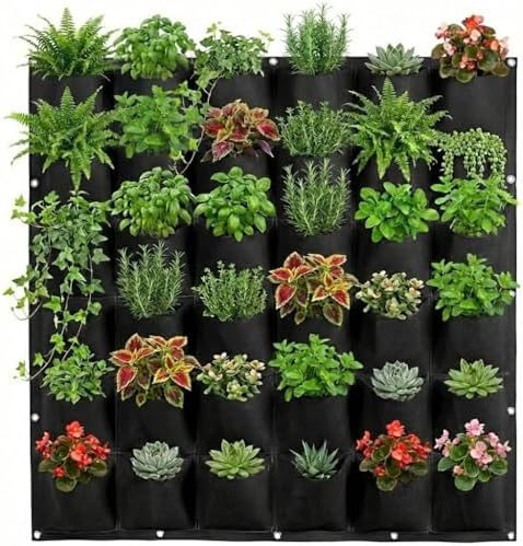 WFIST Vertical Hanging Planter Bag, Breathable Felt Wall Garden Planter by WFIST