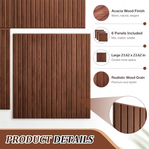 6 Pack Walnut Color Felt Bulletin Board, 70.86 x 47.24 in Cork Board Alternative - Image 3