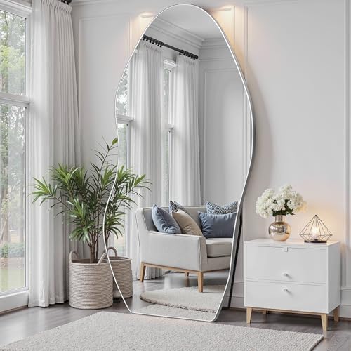 Antok Irregular Full Length Mirror, Standing Hanging Leaning Irregular Mirrors by AntokMirror