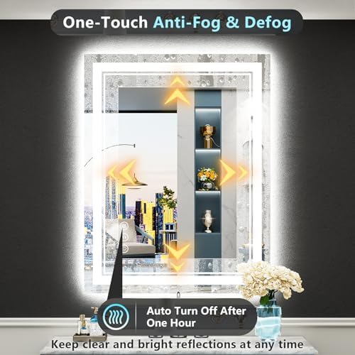 20x28 LED Bathroom Mirror, Backlit & Front Lit Lighted Mirror - Image 5