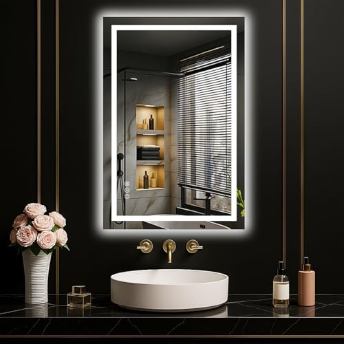 LOAAO 20"X30" LED Bathroom Mirror by LOAAO