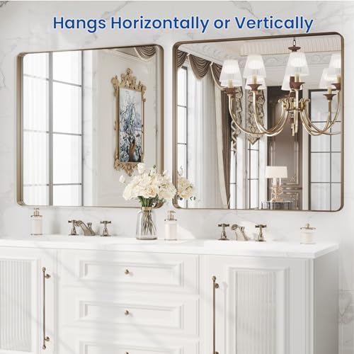 WEER Bronze Bathroom Vanity Mirror 36X36 Inch - Image 5