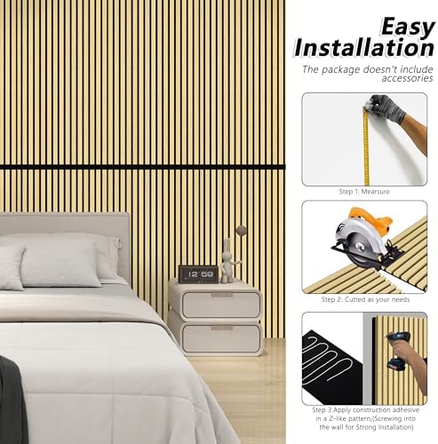 Luxdecor Acoustic Wood Slat Wall Panels - Image 5