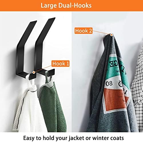Coat Rack Hooks Wall Mounted, Bath Towel Rope Hooks - Image 2