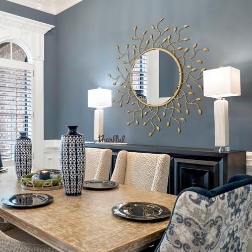 Chende 47" x 47" Large Round Decorative Mirror - Image 5