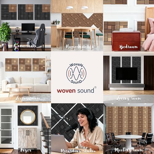 WoveN SounD Acoustic Wall Panels, 16 Pack, 12x12 in - Image 5