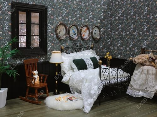 iLAND Dollhouse Wallpaper Thick 1/6 1/12 Scale Accessories Doll House Decor - Image 5