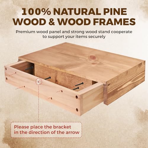 Floating Shelves, 17 x 7 Inch Fireplace Mantel - Image 6