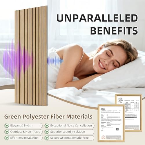 TO-TH Soundproof Panels Decorative Noise Absorbing Wall Panel 4 Pack - Image 4