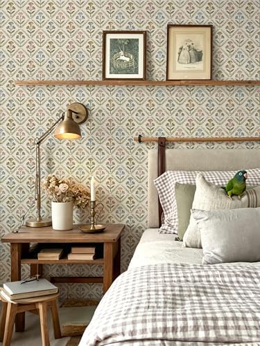 Dimoon Vintage Peel and Stick Wallpaper Retro Botanical Contact Paper Farmhouse - Image 5