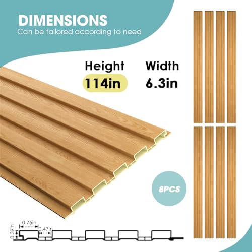 OUZUGIE WPC Acoustic Slat Wall Paneling - Image 3