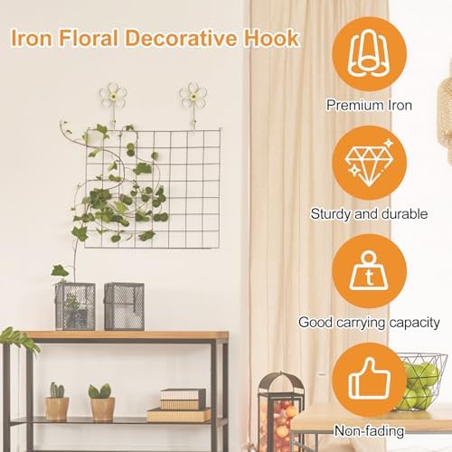 MOROBOR Flower Decorative Wall Hooks - Image 3