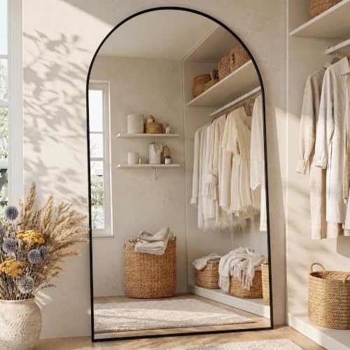 76"x34" Arched Full Length Mirror, Large Floor Mirror - Image 3