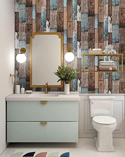 Heroad Brand 17.7”x197 Peel and Stick Wallpaper Backsplash Realistic Wood Panel - Image 6