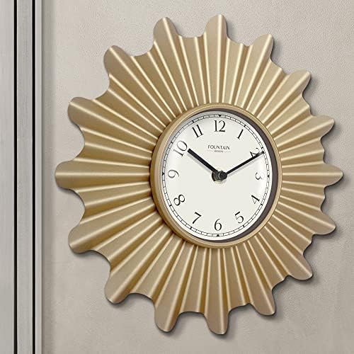 12" Mid Century Modern Starburst Wall Clock - Image 4