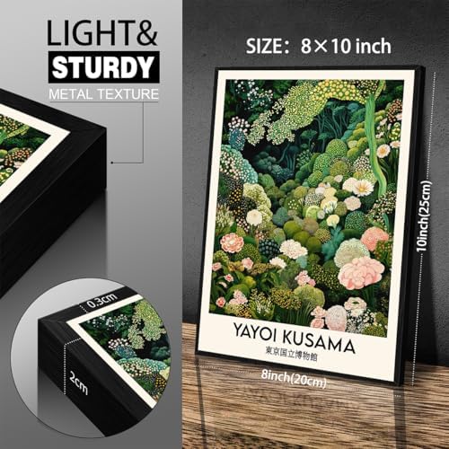 Yayoi Kusama Botanical Wall Art Vintage Japanese Nature Floral Poster 08x10 - Image 2