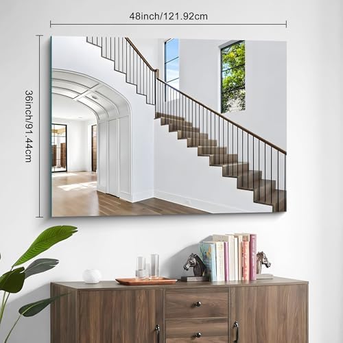 36"x48" Frameless Mirror, Frameless Bathroom Mirror - Image 2