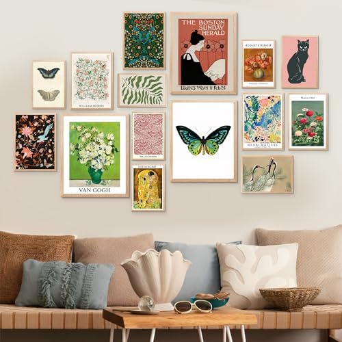 LANCHI95 15 Pcs Eclectic Wall Decor, Modern Eclectic Home Decor, Retro - Image 4