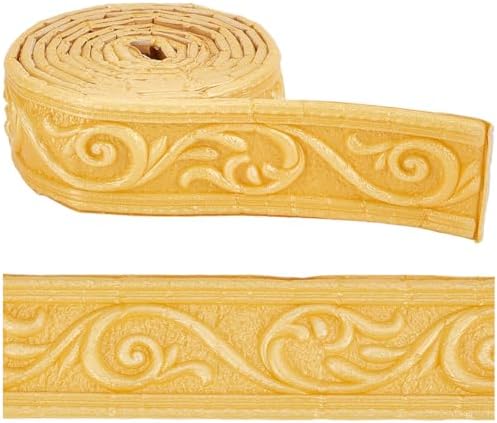 CRASPIRE 7.38FT x 1.97 Inch Crown Molding Peel and Stick Flexible Foam Trim by CRASPIRE