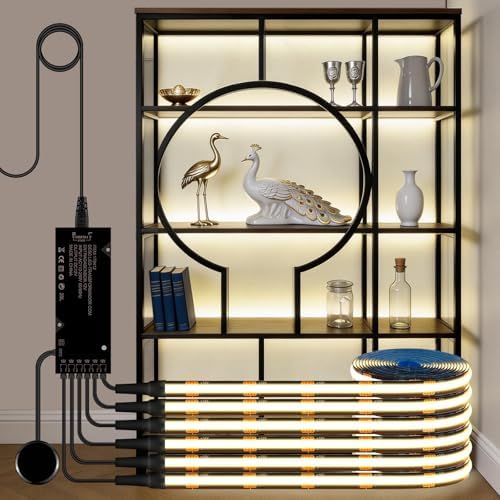 Black Cabinet Light 6‑in‑1 LED Strip by tlinkosta