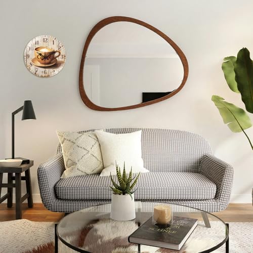 peacoblue Coffee Wall Clocks Battery Operated - Image 5