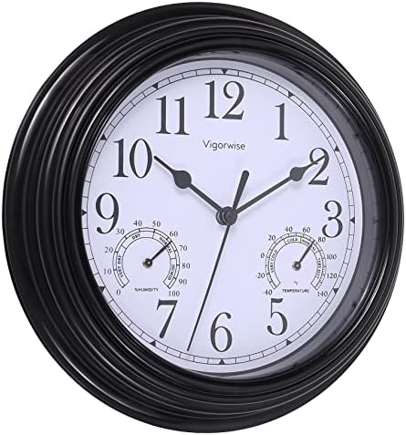 Wall Clock, Sweep Silent Movement Accurate Clocks by Vigorwise