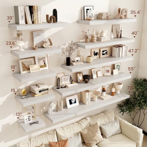 Vivelove Floating Shelves for Wall 18x12” Set of 2 - Image 6
