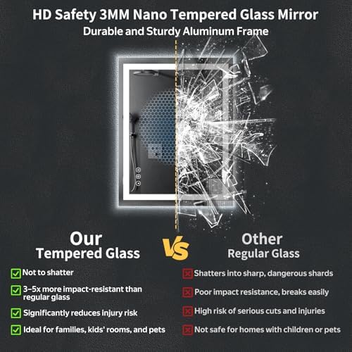 24"x30" LED Bathroom Mirror - Image 6