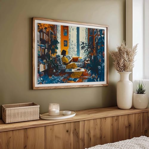 Black Woman Art African American Women Black Girl Wall Art 16X24IN Unframed - Image 3