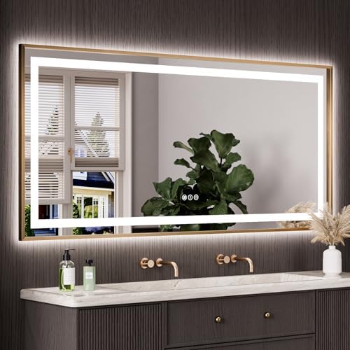 Amorho 77"X36" LED Bathroom Mirror by Amorho