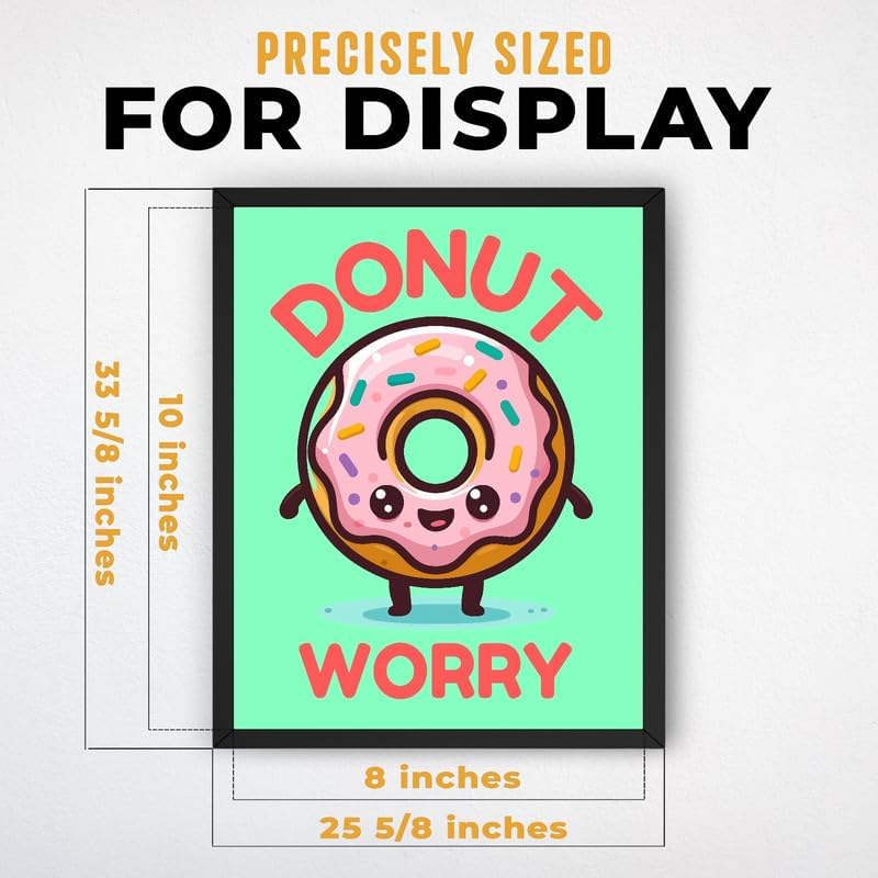 InkFlow Posters Donut Worry Canvas Poster - Image 3