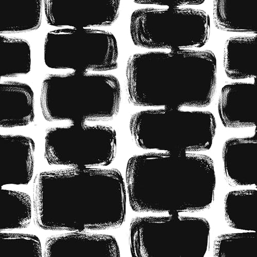 Safiyya Peel and Stick Wallpaper Black and White Contact Paper Mid Century by SAFIYYA