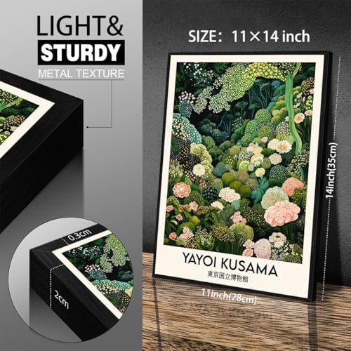 Yayoi. Kusama Black Framed Wall Art - Image 2