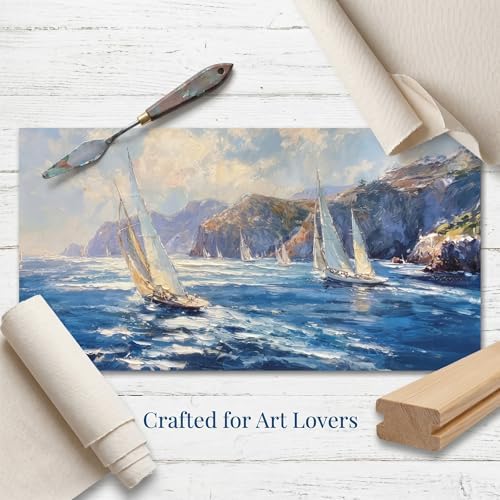 Anolyfi Nautical Coastal Canvas Wall Art - Image 5
