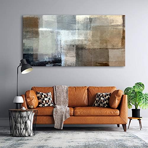Baisuart A61275 Canvas Prints Abstract Wall Art Print Paintings Grey and Brown - Image 6