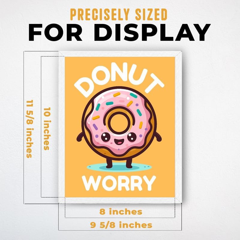 InkFlow Posters Donut Worry Canvas Poster - Image 3