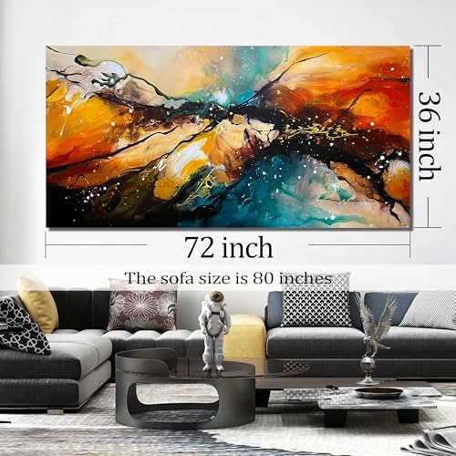 JKWALL77 Abstract Hand Painted Wall Art - Image 6