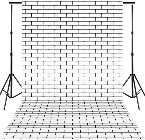 Chuangdi 2Pcs 4.5 x 9ft Brick Stone Backdrop Wallpaper Tablecloth - Image 3